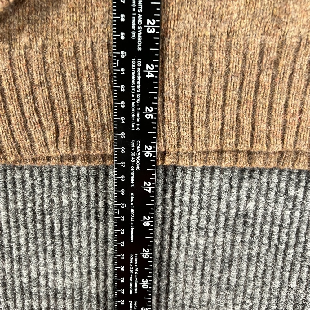 Vintage Robert Bruce Wool Sweater Mens Large Brown Long Sleeve V Neck Casual - Picture 7 of 11